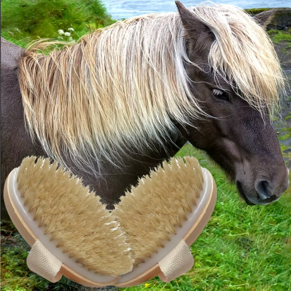 Hochwertige Pferdehaar Bürst